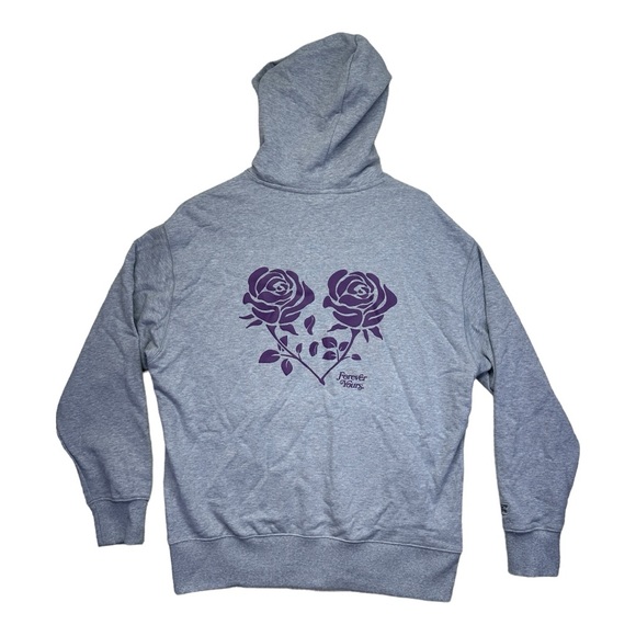 New Balance X Rich Paul Forever Yours Hoodie - Grey Heather / Purple Rose - Picture 11 of 12